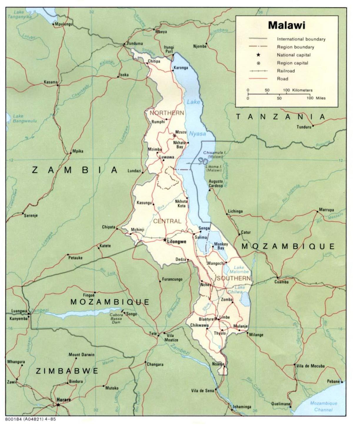 ulična mapa blantyre Malavi